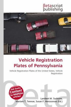 Vehicle Registration Plates of Pennsylvania