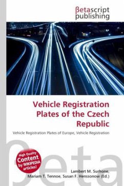 Vehicle Registration Plates of the Czech Republic