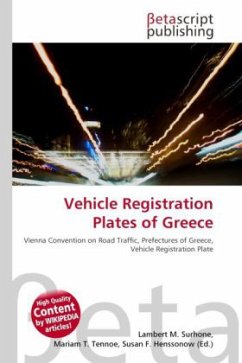 Vehicle Registration Plates of Greece
