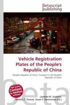 Vehicle Registration Plates of the People's Republic of China