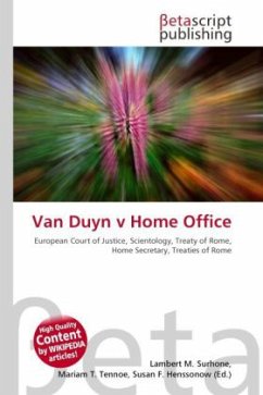 Van Duyn v Home Office