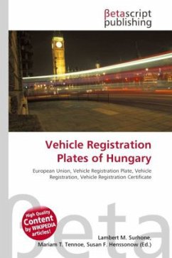 Cover Vehicle Registration Plates of Hungary