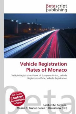 Vehicle Registration Plates of Monaco