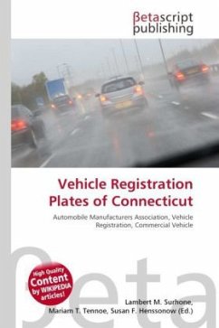 Vehicle Registration Plates of Connecticut