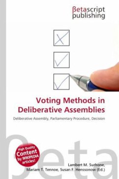 Voting Methods in Deliberative Assemblies