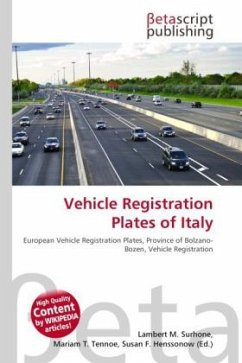 Vehicle Registration Plates of Italy