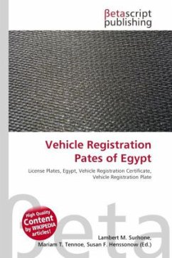 Vehicle Registration Pates of Egypt