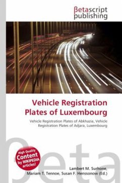 Cover Vehicle Registration Plates of Luxembourg