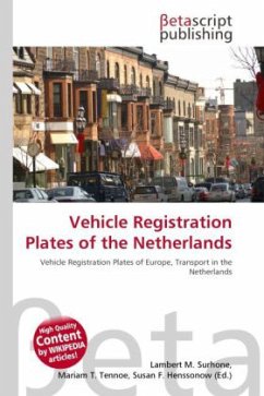 Vehicle Registration Plates of the Netherlands