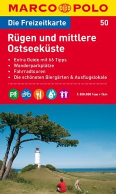Die Freizeitkarte Rügen und mittlere Ostseeküste