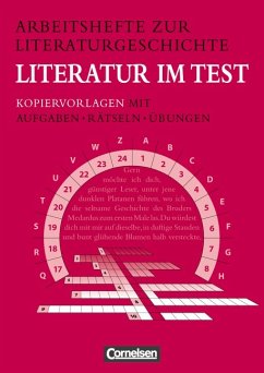 Literatur im Test - Kopiervorlagen mit Aufgaben, Rätseln, Übungen - Reinhard Lindenhahn