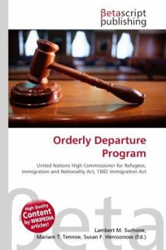 Cover Orderly Departure Program