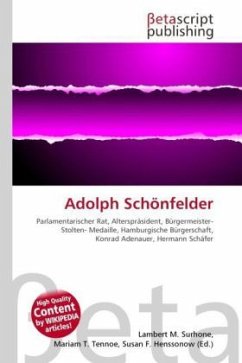 Cover Adolph Schönfelder