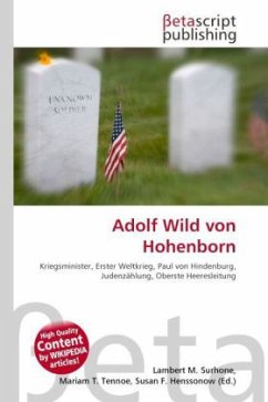 Adolf Wild von Hohenborn Adolf Wild von Hohenborn