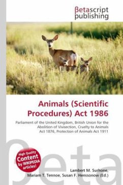 Animals (Scientific Procedures) Act 1986