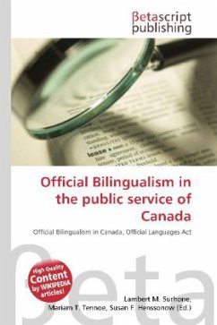 Official Bilingualism in the public service of Canada