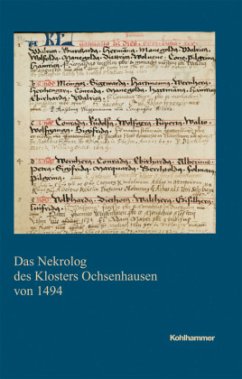 Cover Das Nekrolog des Klosters Ochsenhausen von 1494, m. CD-ROM