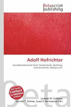 Cover Adolf Hofrichter