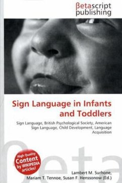 Sign Language in Infants and Toddlers