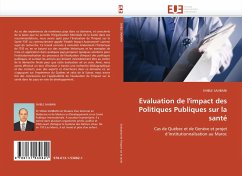 Evaluation de l''impact des Politiques Publiques sur la santé - SAHBANI, SHIBLE