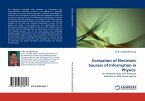 Evaluation of Electronic Sources of Information in Physics: