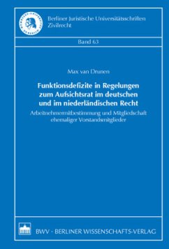 Cover Funktionsdefizite in Regelungen zum Aufsichtsrat im deutschen und im niederländischen Recht
