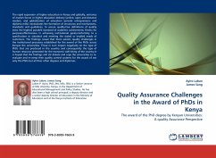 Quality Assurance Challenges in the Award of PhDs in Kenya