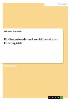 Cover Eindimensionale und zweidimensionale Führungsstile