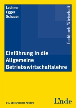 Cover Einführung in die Allgemeine Betriebswirtschaftslehre