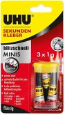UHU Sekundenkleber Minis 3er Set UHU Sekundenkleber Minis 3er Set