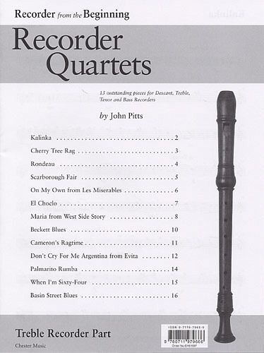 Recorder from the Beginning recorder quartets treble recorder Recorder from the Beginning recorder quartets treble recorder