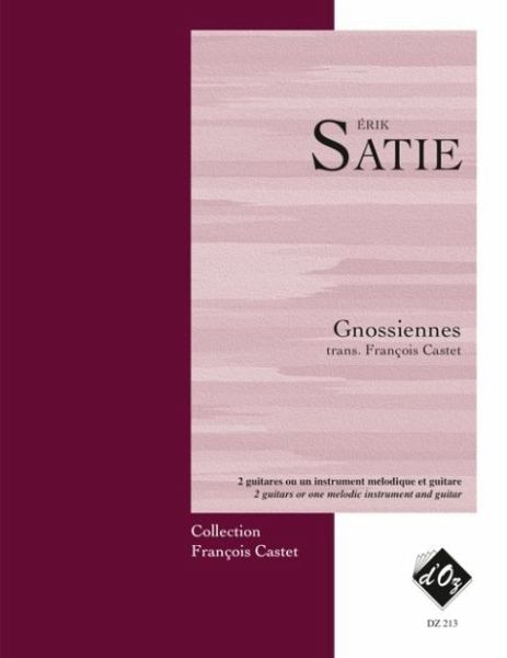 Gnossiennes pour 2 guitares (intrument mélodique et guitare) partition et parties Gnossiennes pour 2 guitares (intrument mélodique et guitare) partition et parties