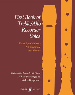 First book of treble recorder solos for treble recorder and piano