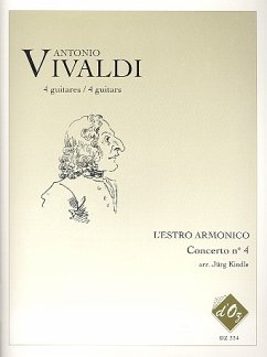 Cover L'estro armonico op.3,4 RV550 pour 4 guitares partition et parties