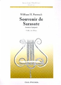 Cover Souvenir de Sarasate Fantasia espagnole for violin and piano