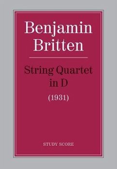 String Quartet in D: Study Score