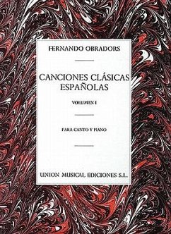 Canciones Clasicas Espanolas - Volumen I: Voice and Piano