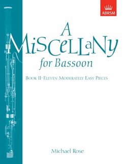 Cover A Miscellany for bassoon vol.2 11 moderately easy pieces for bassoon and piano