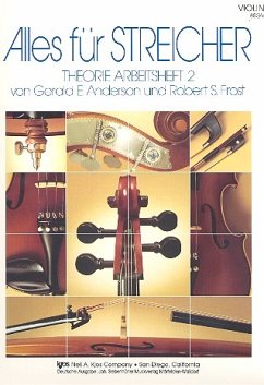 Cover Alles für Streicher Band 2 Theorie Arbeitsheft Violine