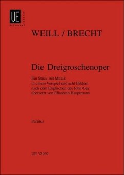 Cover Die Dreigroschenoper (Studien-) Partitur (dt)