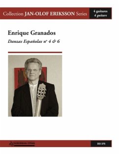 DANZAS ESPANOLAS NO.4 ET 6 POUR 4 GUITARES PARTITION ET PARTIES