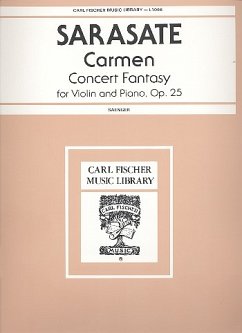 Cover Carmen op.25 Concert Fantasy for violin and piano