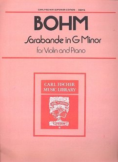 Cover Sarabande g minor for violin and piano