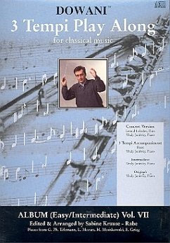 3 Tempi playalong CD Album 7 (easy/intermediate) für Flöte und Klavier