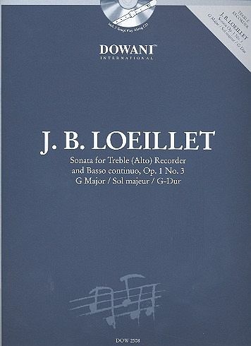 Sonate G-Dur op.1,3 (+CD) für Altblockflöte und Klavier Zimmermann, Manfredo, ed Sonate G-Dur op.1,3 (+CD) für Altblockflöte und Klavier Zimmermann, Manfredo, ed