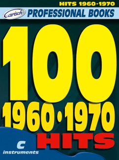 Cover 100 Hits 1960-1970: for c instruments text, melody line and chord symbols