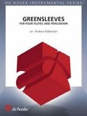 Greensleeves for 4 flutes and percussion score and parts