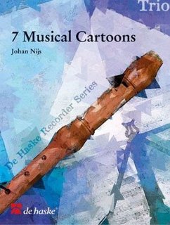 7 musical Cartoons for 3 recorders (SAT) score and parts