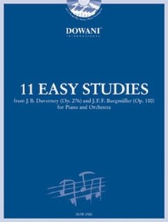 Cover 11 easy Studies (+2 CD's) for piano and orchestra for 2 pianos
