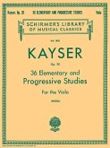 36 Elementary and Progressive Studies: Schirmer Library of Classics Volume 1850 Viola Method